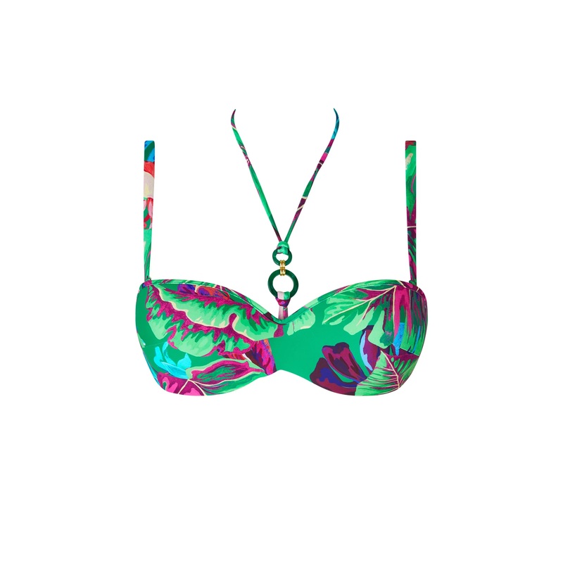 Lise Charmel Swimwear - Paradis Sauvage Cropped Bustier Vert Sauvage