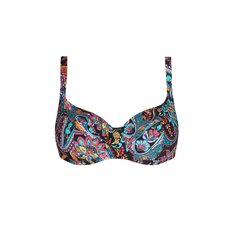 Antigel Swimwear By Lise Charmel - La Bayadere Balconet Bikini Noir Flashy