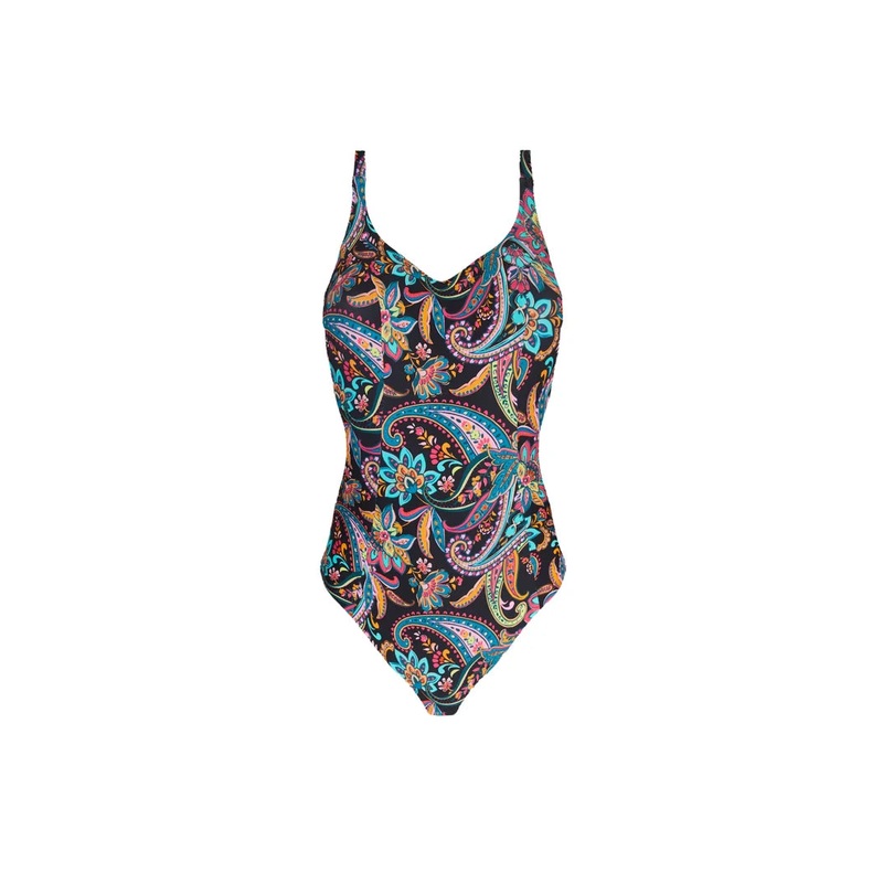 Antigel Swimwear By Lise Charmel - La Bayadere Full Cup Underwired Swimsuit Noir Flashy
