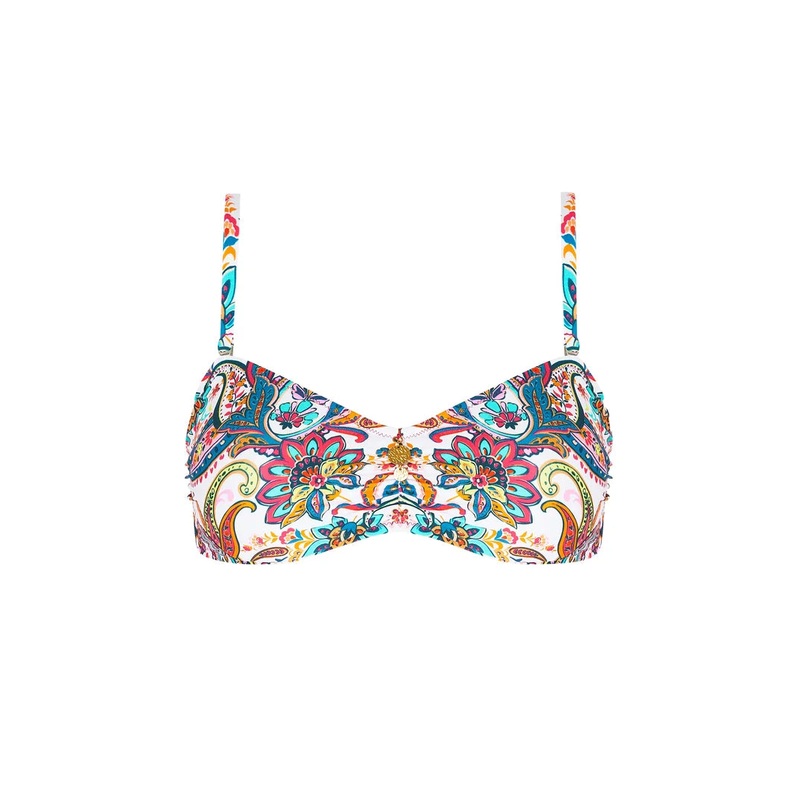 Antigel Swimwear By Lise Charmel - La Bayadere Fuller-Cup Strapless Bikini Top Blanc Flashy