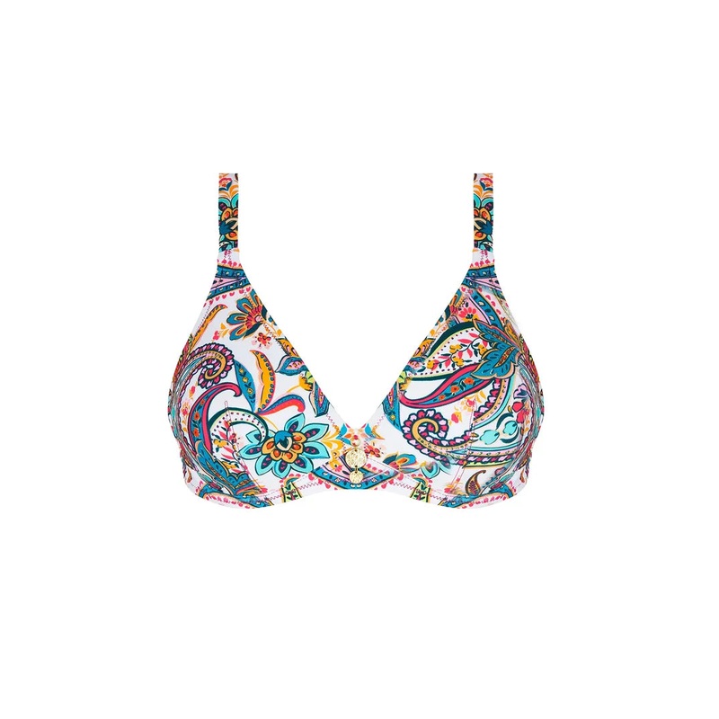 Antigel Swimwear By Lise Charmel - La Bayadere Halter Underwired Bikini Top Blanc Flashy