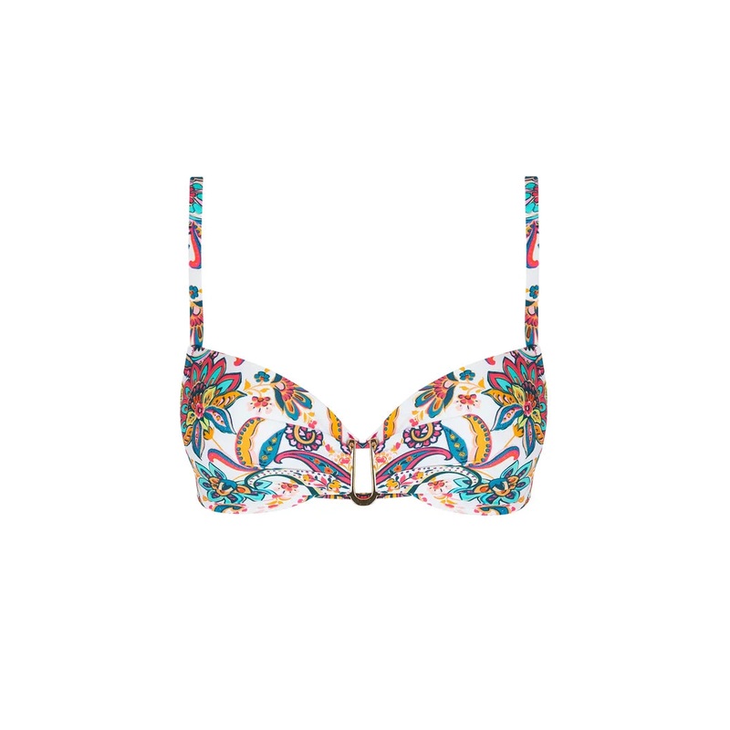 Antigel Swimwear By Lise Charmel - La Bayadere Padded Bikini Top Blanc Flashy