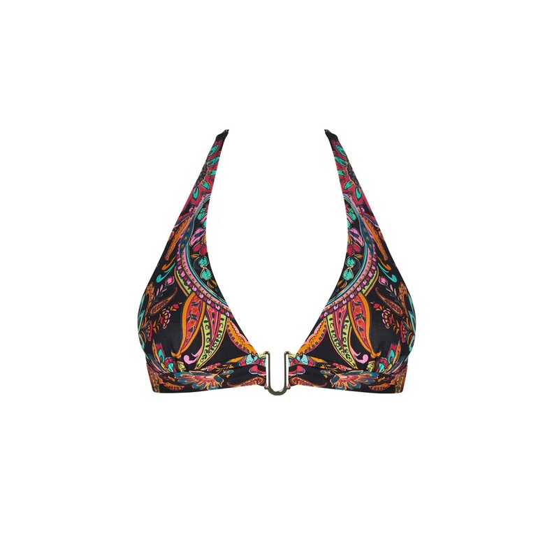 Antigel Swimwear By Lise Charmel - La Bayadere Triangle Soft Pad With Ties Noir Flashy
