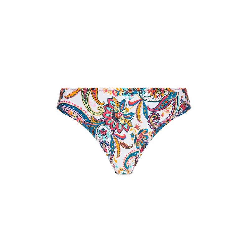 Antigel Swimwear By Lise Charmel - La Bayadere Wide Sided Bikini Brief Blanc Flashy