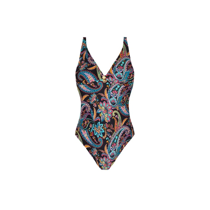 Antigel Swimwear By Lise Charmel - La Bayadere Wireless Swimsuit Noir Flashy