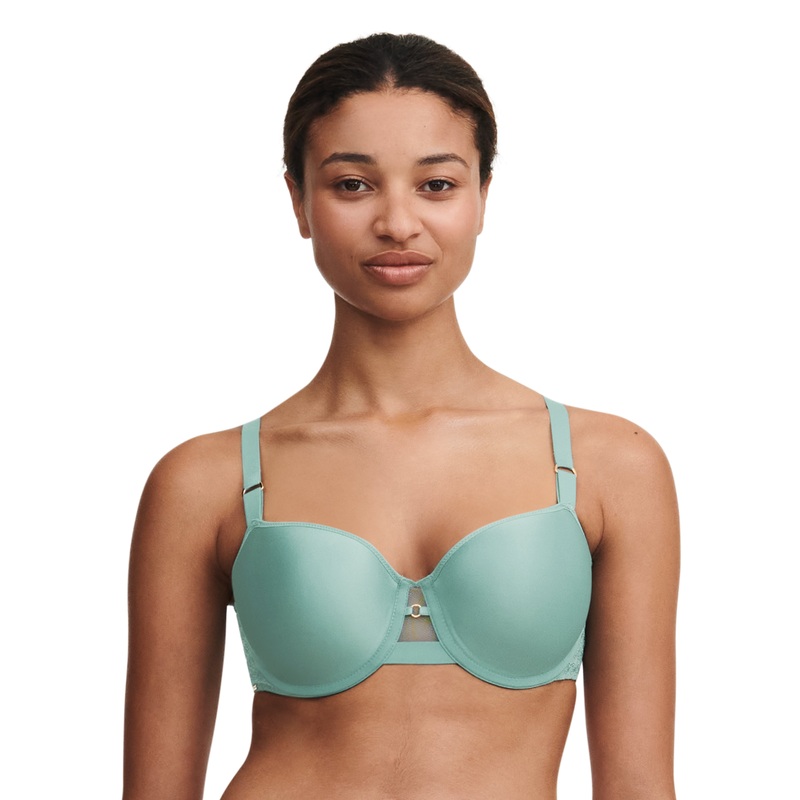 Chantelle - Monogram Half-Cup Memory Bra Trellis Green