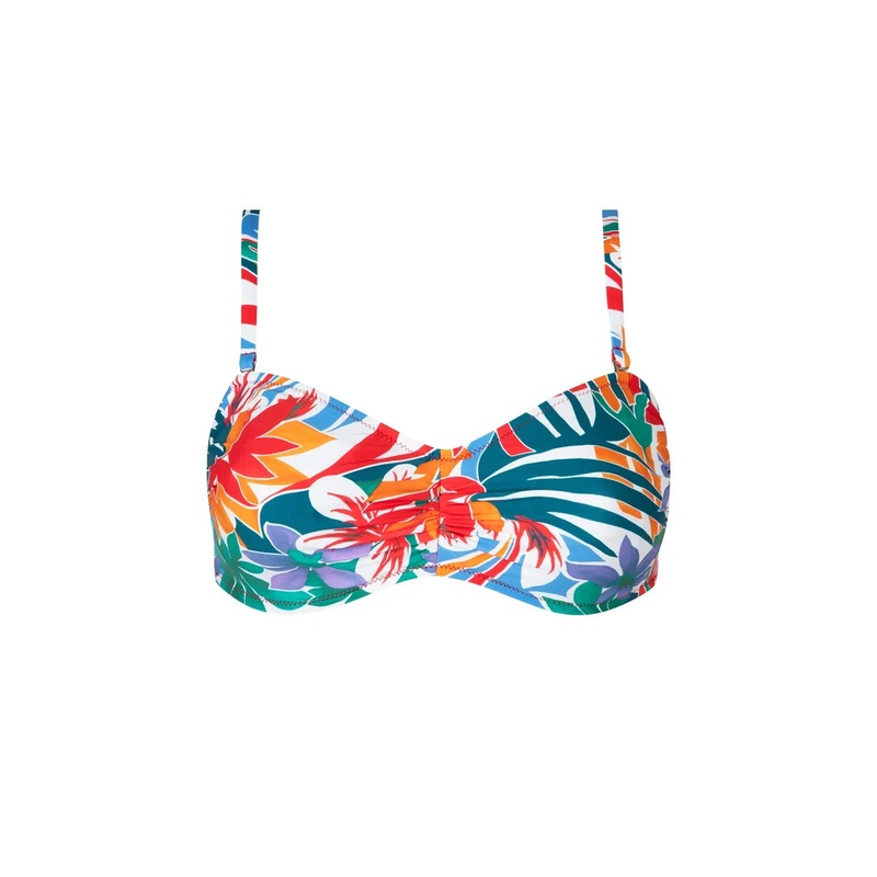 Antigel Swimwear by Lise Charmel - La Flaneuse Fuller Cup Strapless Bikini Top Papiers Decoupes