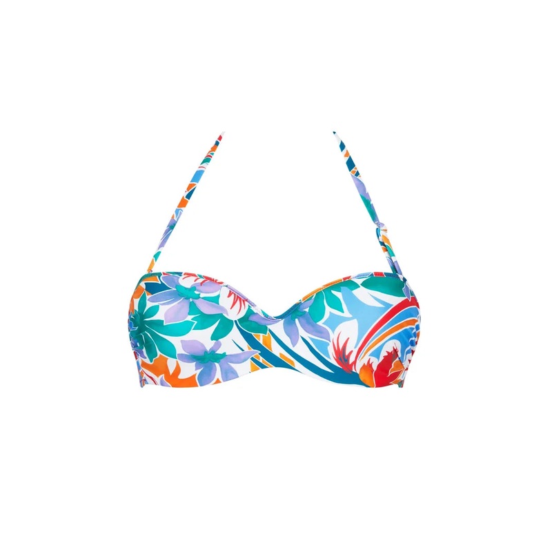 Antigel Swimwear by Lise Charmel - La Flaneuse Strapless Bandeau Bikini Papiers Decoupes