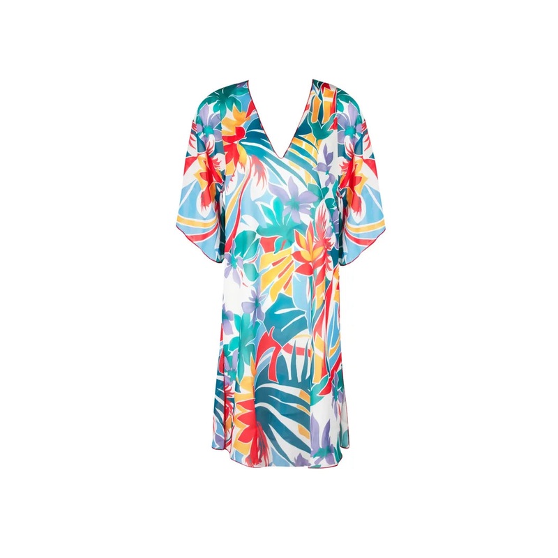 Antigel Swimwear by Lise Charmel - La Flaneuse Tunic Beach Cover-Up Papiers Decoupes