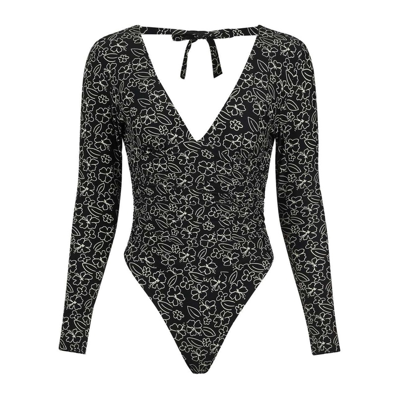 Malibu Surf Suit - Hawaiian Black
