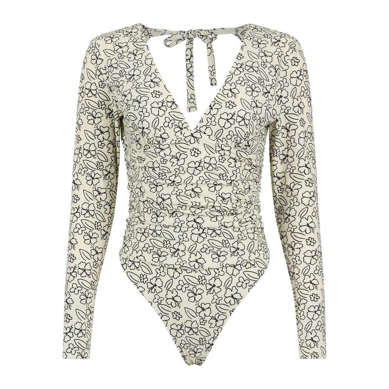 Malibu Surf Suit - Hawaiian Cream with Black