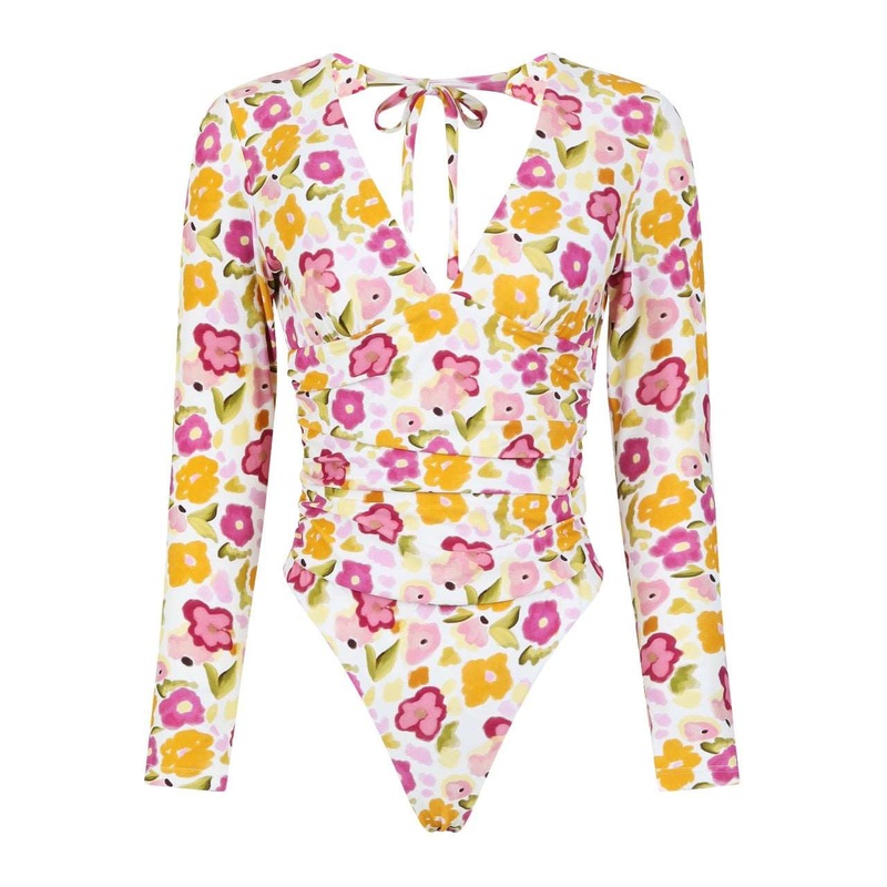 Malibu Surf Suit - Muted Flora