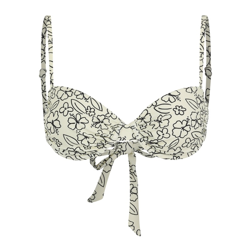 Rio Top - Hawaiian Cream with Black