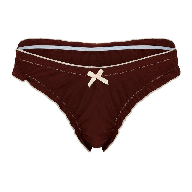 Bows Bottom - Chocolate with cream bows
