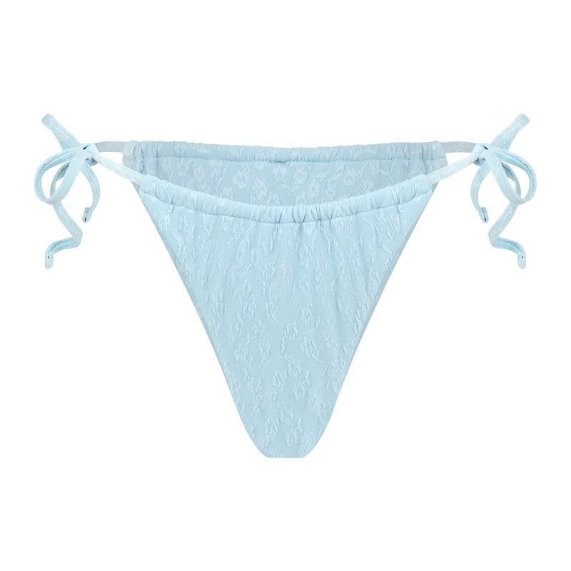 Nalo Bottom - Textured Floral / Sky Blue