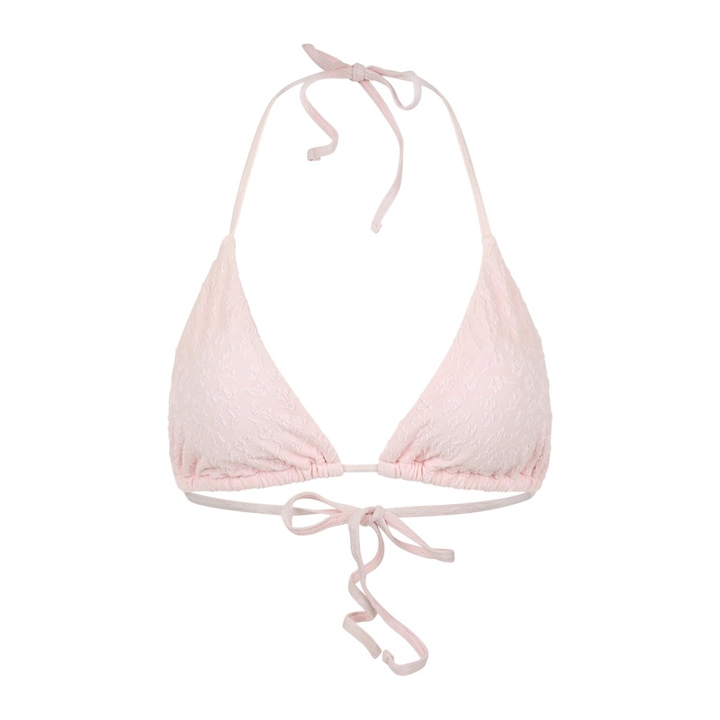 Nalo Top - Textured Floral / Blush Pink