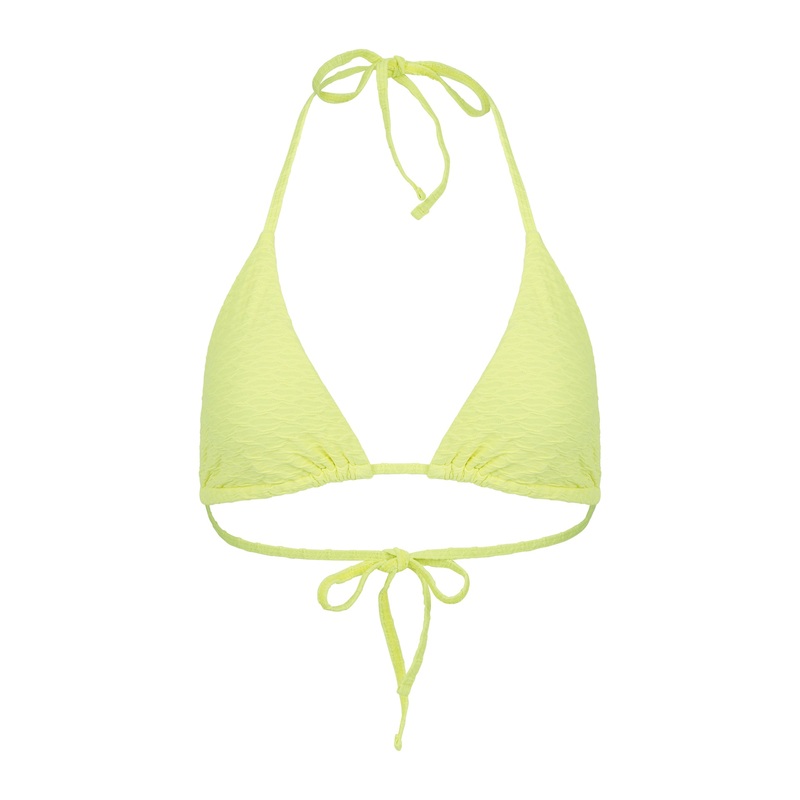 Nalo Top - Textured Geometric / Sun Yellow