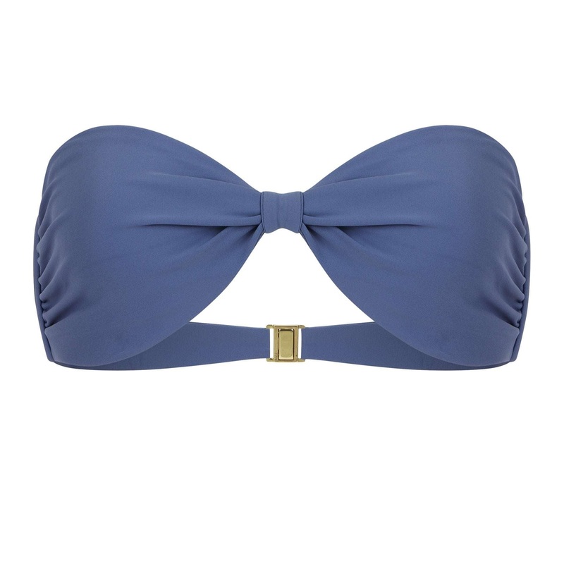 Santorini Bandeau Top - Steel