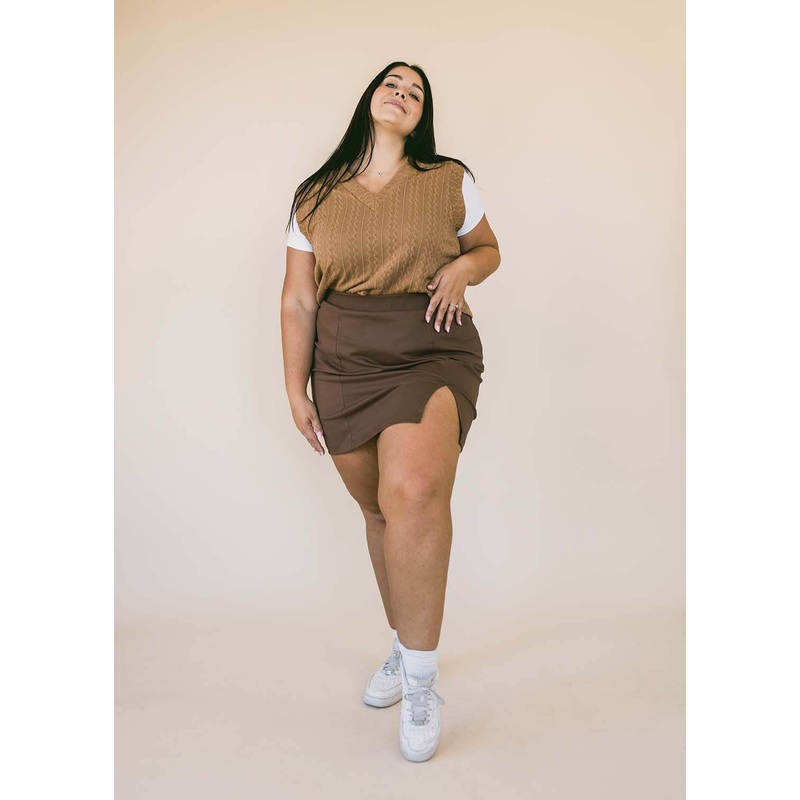 Mayne Skirt [Mustang Brown]