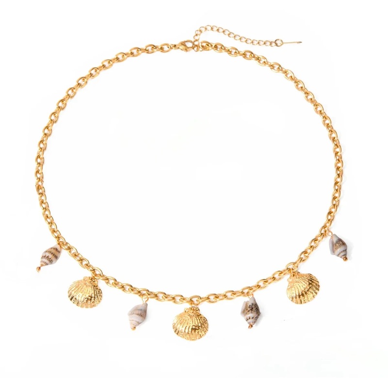 MAY-I | Mykonos Charm Necklace Gold