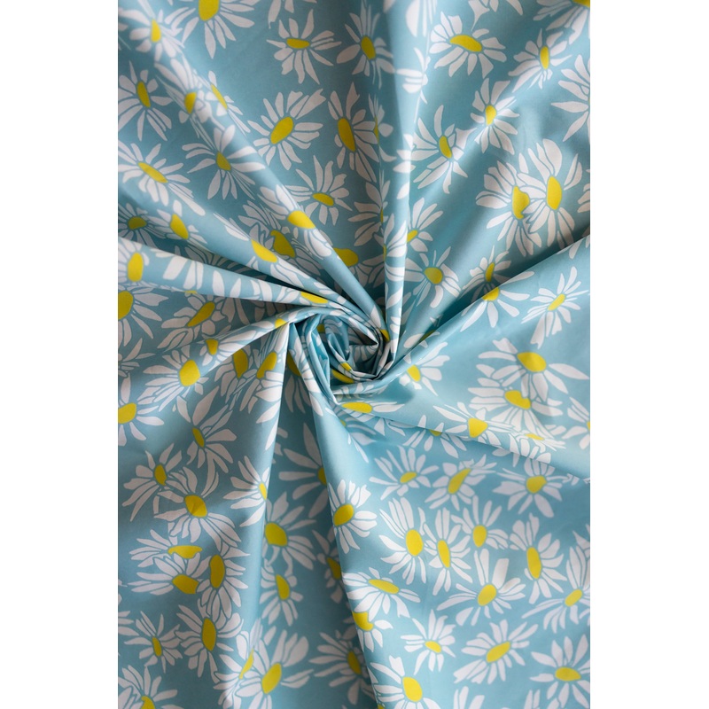 TISSU DAISY BLEU