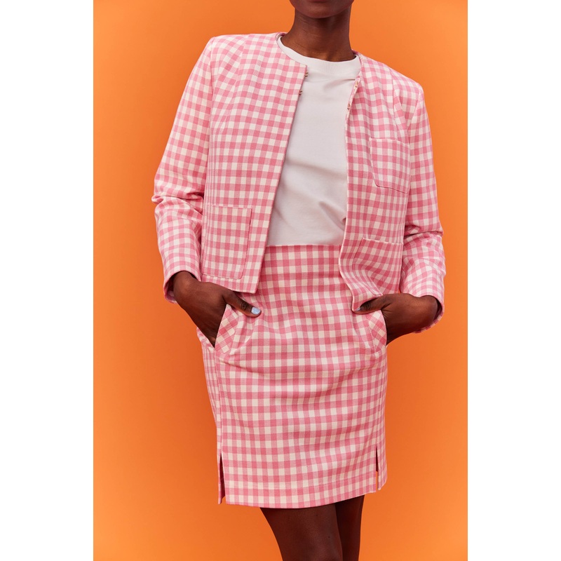 VESTE MARIA VICHY ROSE