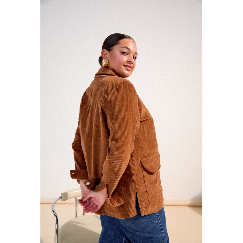 VESTE NINO VELOURS MACCHIATO