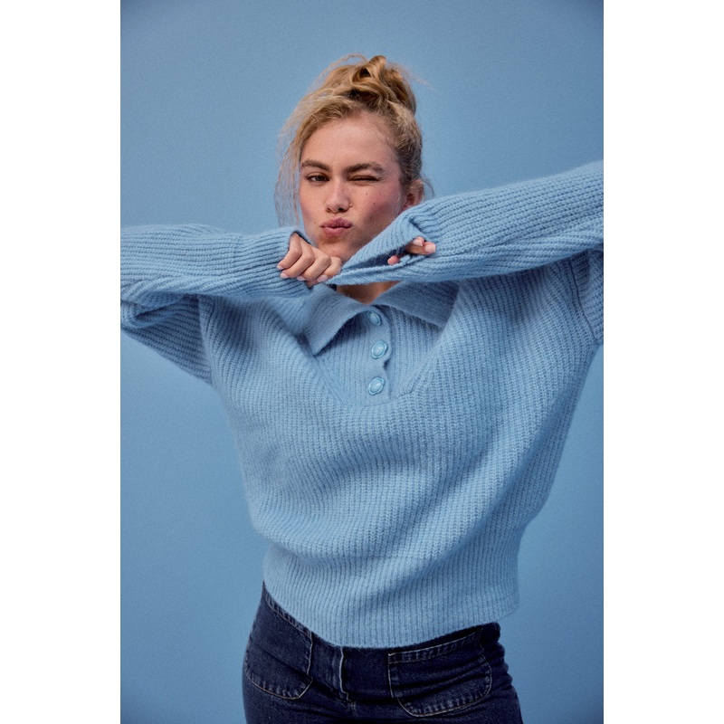 PULL RUBEN BLEU CIEL