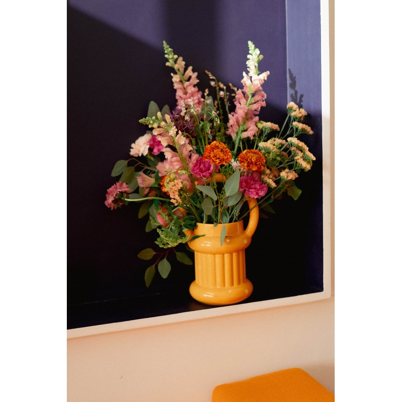 VASE OLIVER YELLOW