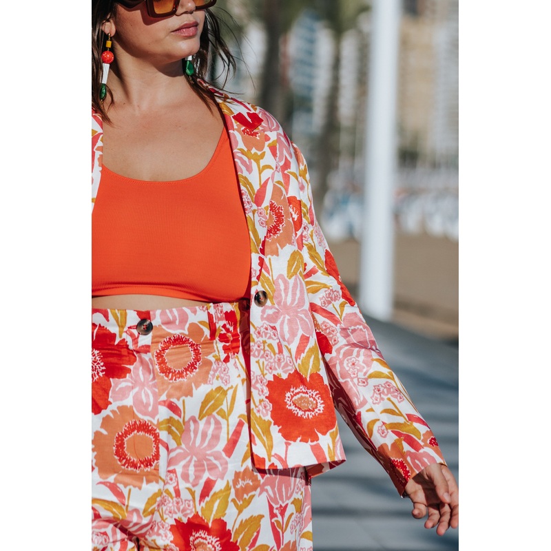 VESTE SOKO IRIS COQUELICOT