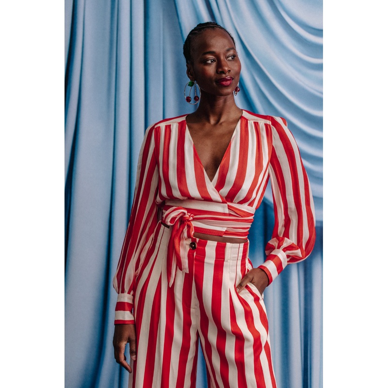 TOP VENUS RED STRIPES