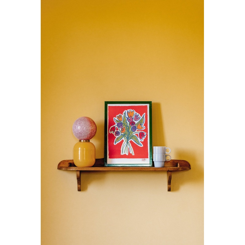AFFICHE A3 BOUQUET RED