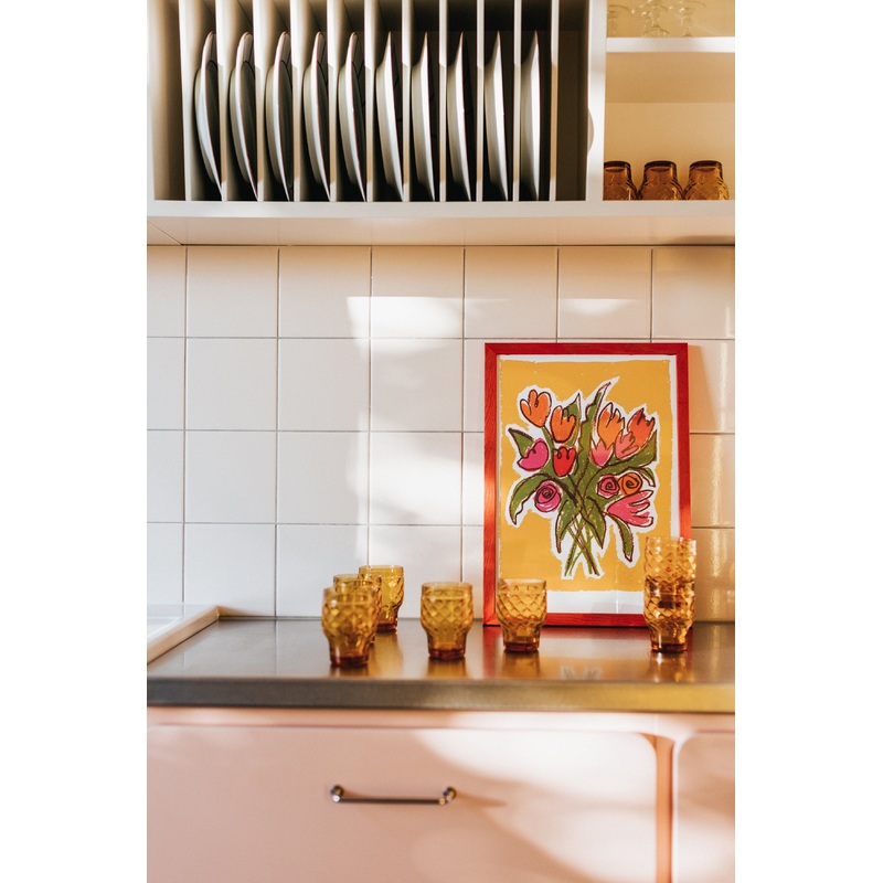 AFFICHE A3 BOUQUET YELLOW