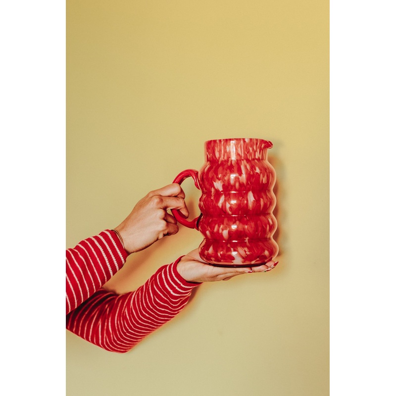 CARAFE ELIANOR ROUGE & BLANC