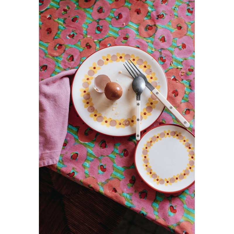LOT DE 2 ASSIETTES ELIZA PQUERETTES ROSE