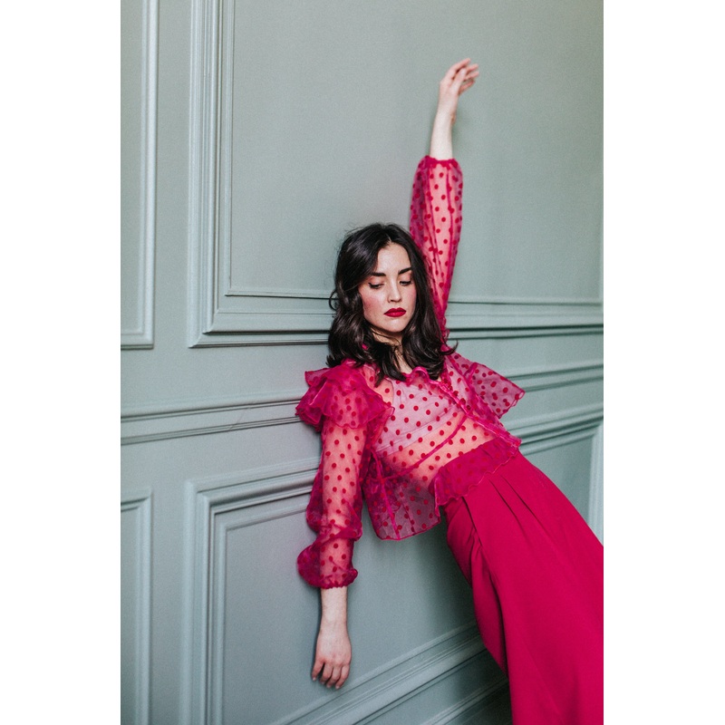 TOP CRAZY JUDY RED POLKA