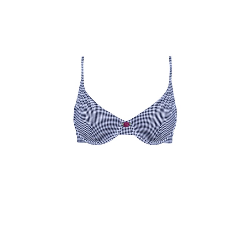 Andaman top - Black Vichy