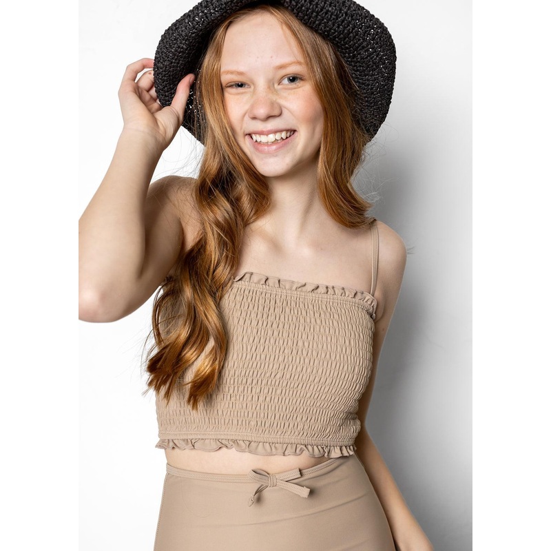 Taupe | Youth Bandeau Top