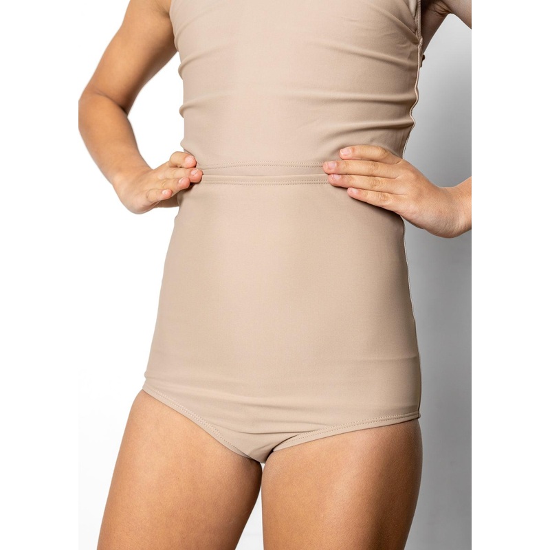 Taupe | Youth High-Waisted Bottoms