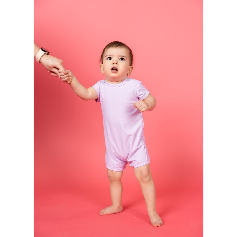 Bright Lilac | Baby Shorties Rashguard (Unisex)