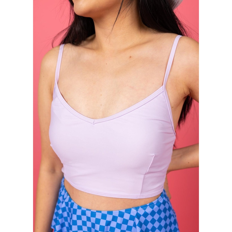 Bright Lilac | V'D Crop Top