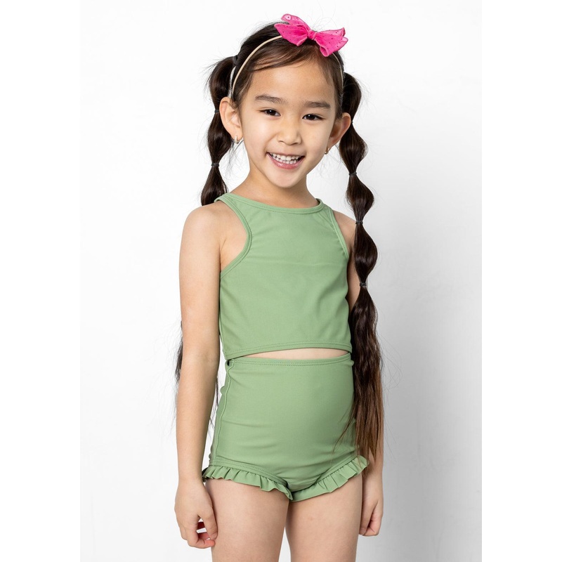 Meadow Green | Mini All Ruffled Up Bottoms