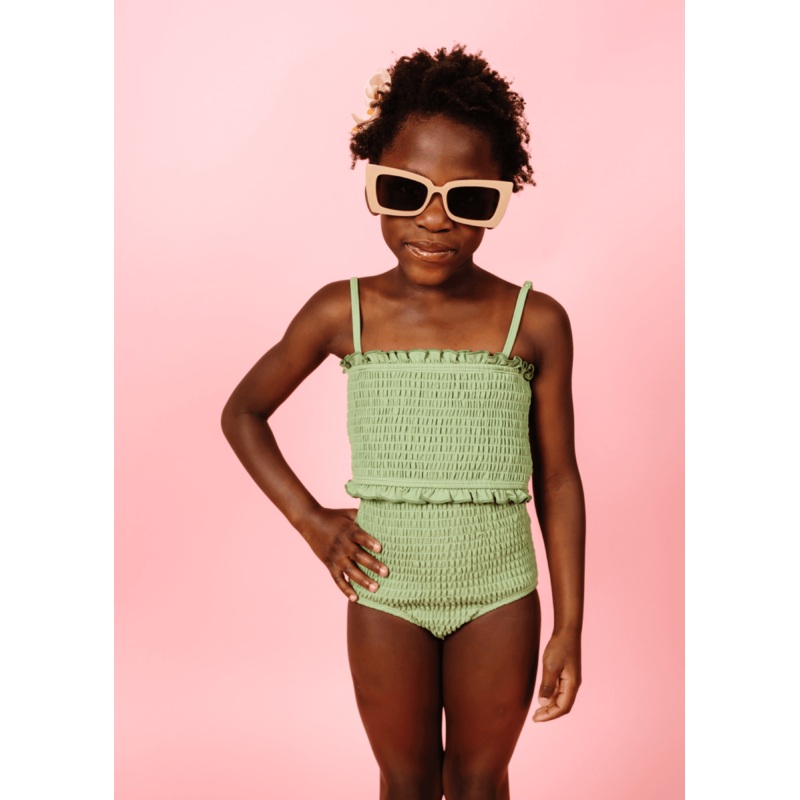 Meadow Green | Mini Bandeau Top