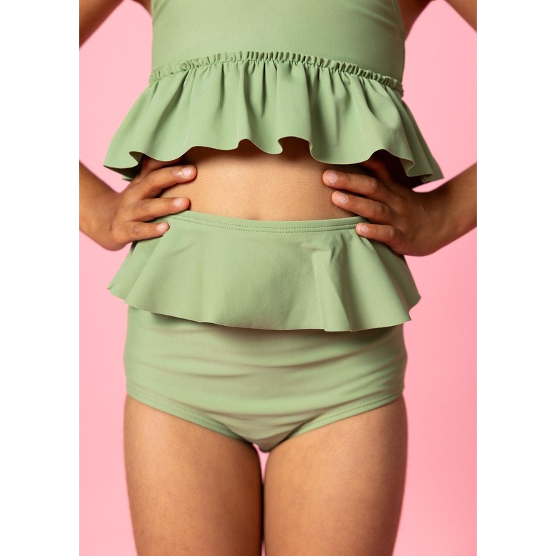 Meadow Green | Mini Peplum Bottoms