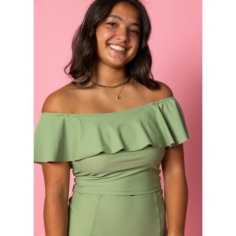 Meadow Green | Ruffled Around Top