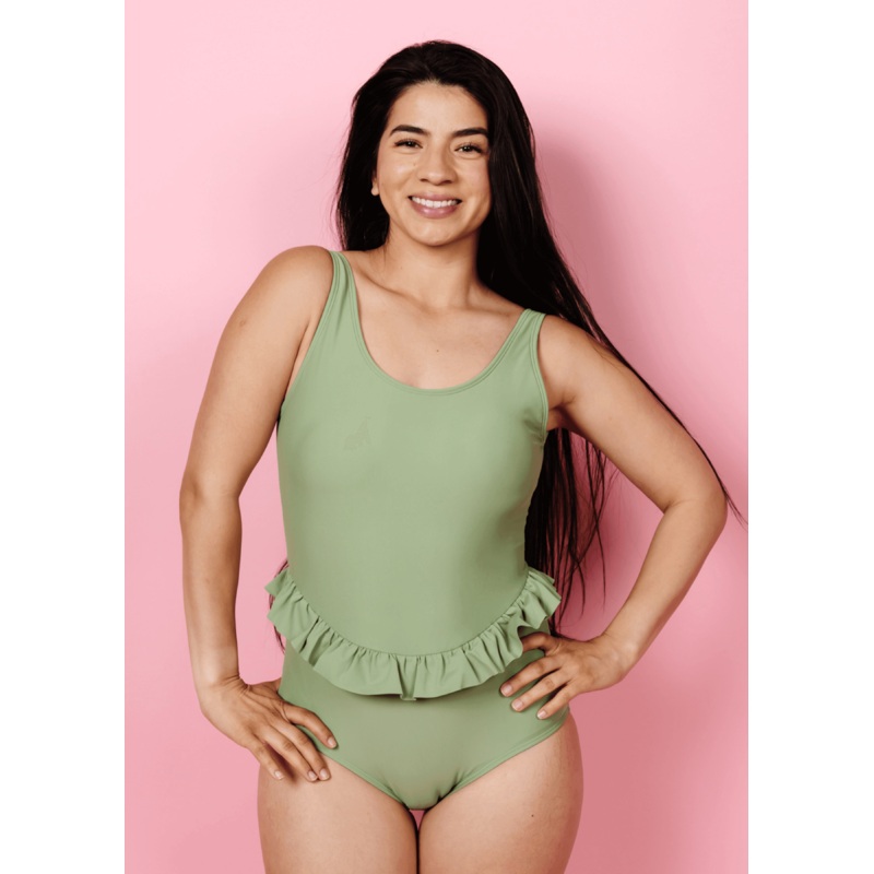 Meadow Green | Skirted One-Piece