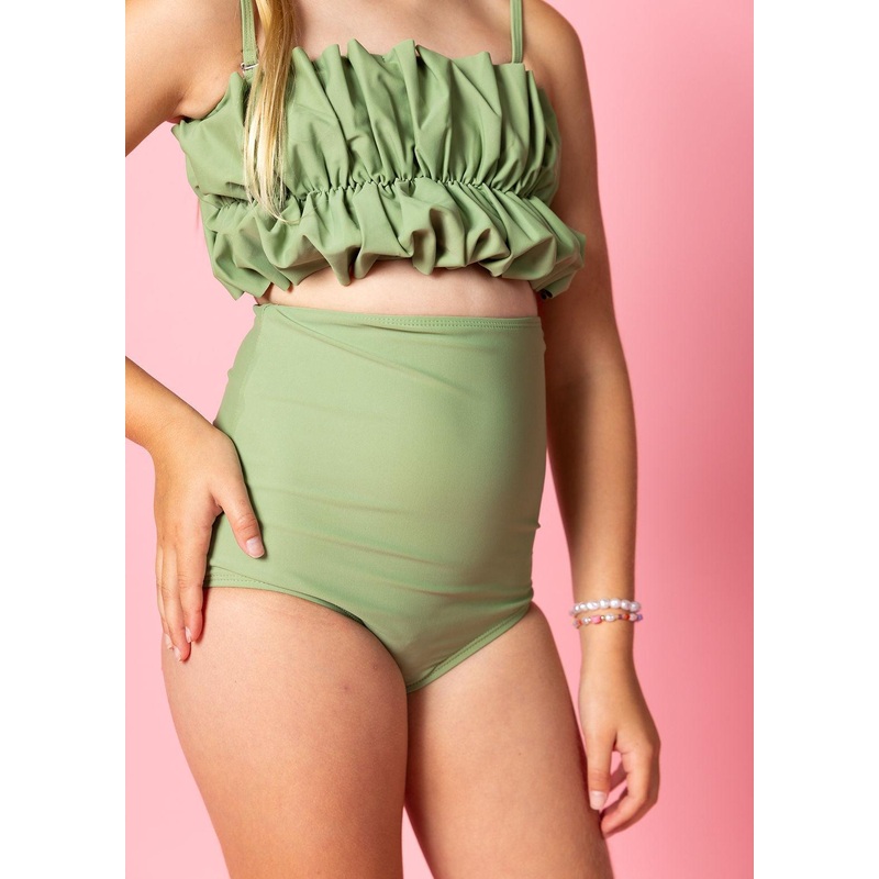 Meadow Green | Youth High-Waisted Bottoms