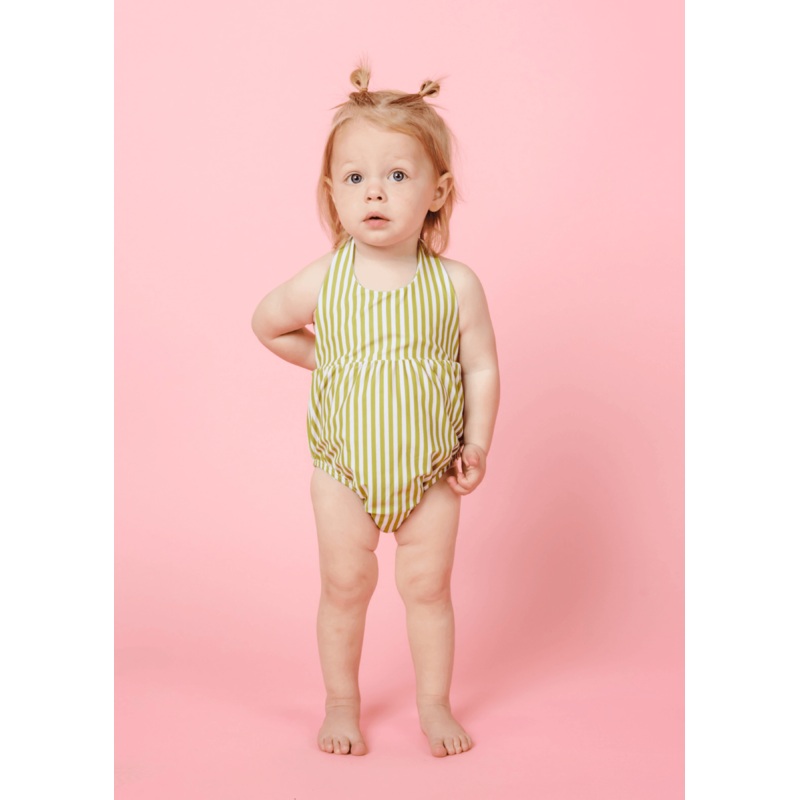 Pear Stripes | Baby Romper One-Piece