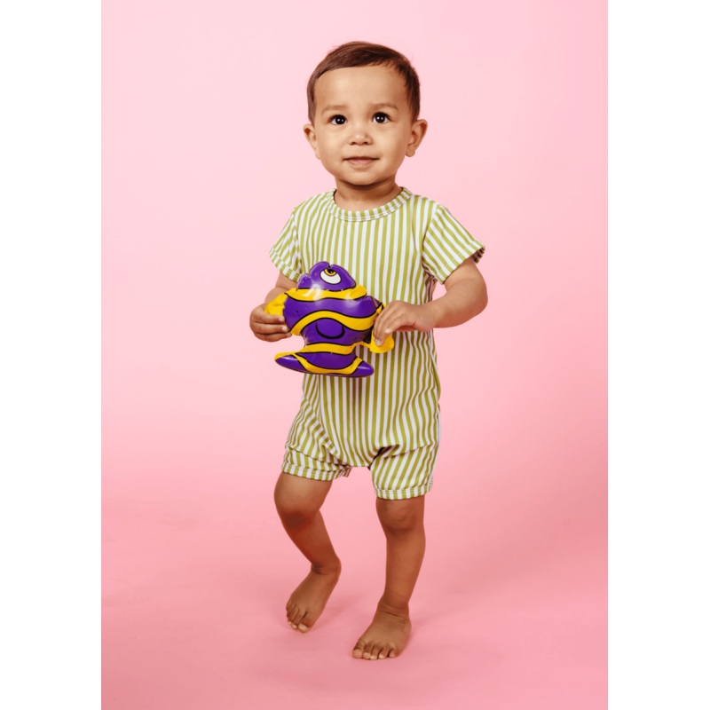 Pear Stripes | Baby Shorties Rashguard (Unisex)