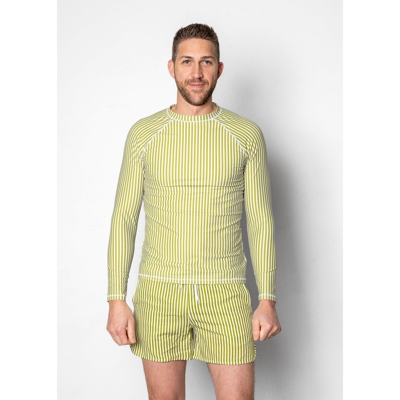 Pear Stripes | Men's Rashguard Top